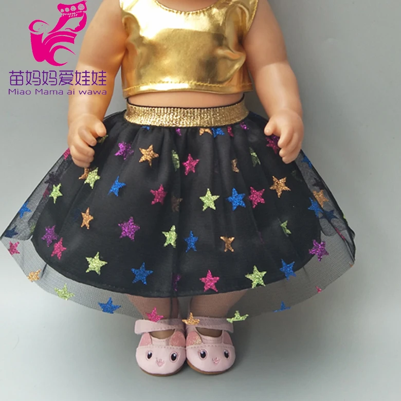 Танцевальное платье для куклы 18 дюймов Одежда 43 см штаны новогодние подарки