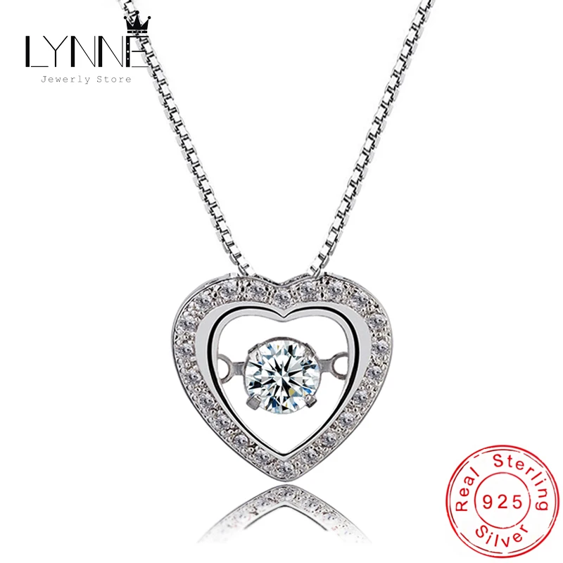 New Fashion Rotatable Dance Rhinestone Heart Pendant Necklace 925 Sterling Silver Love Lock Zircon Necklaces Women Jewelry Gift
New Fashion Rotatable Dance Rhinestone Heart Pendant Necklace 925 Sterling Silver Love Lock Zircon Necklaces Women Jewelry Gift