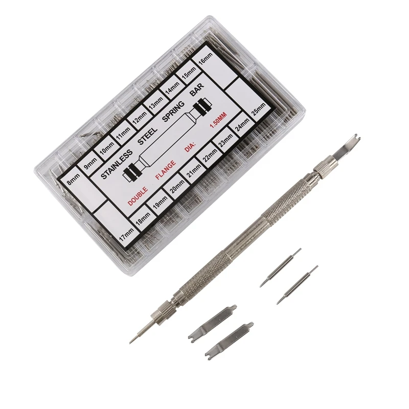 360 шт., пружинные ремешки для часов, 8-25 мм 
360 шт., пружинные ремешки для часов, 8-25 мм