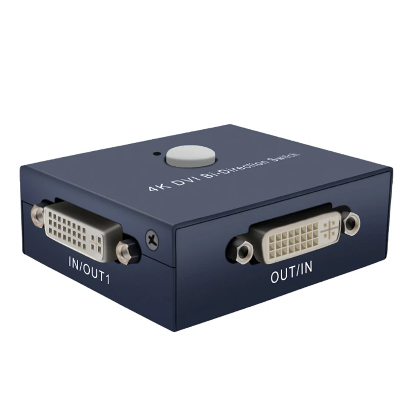 2 Ports DVI Manual Sharing 4K Switch 2 Monitors to 1 Device for PC Laptop DVR Projector HDTV etc High Quality
2 Ports DVI Manual Sharing 4K Switch 2 Monitors to 1 Device for PC Laptop DVR Projector HDTV etc High Quality