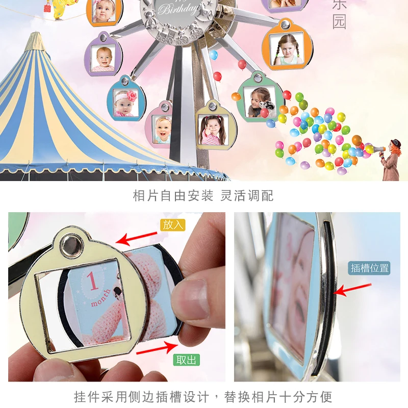Singing Ferris Wheel Rotating Photo Frame Wedding Gift Commemorative Gift For Wife Girlfriend Girlfriend Family Simple And l
Singing Ferris Wheel Rotating Photo Frame Wedding Gift Commemorative Gift For Wife Girlfriend Girlfriend Family Simple And l