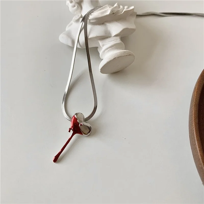 U-Magical INS Fashion Titanium Steel Chokers Necklace for Women Trendy Red Enamel Fashion Silver Color Metal Necklace Jewellery
U-Magical INS Fashion Titanium Steel Chokers Necklace for Women Trendy Red Enamel Fashion Silver Color Metal Necklace Jewellery
