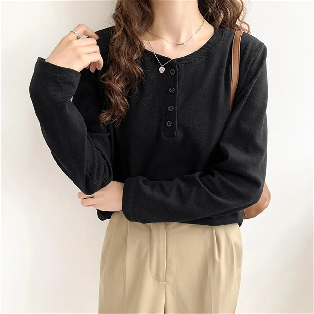 Alien Kitty 2021 New Women T-Shirts Casual Chic O-Neck Femme OL Cotton Warm Autumn All Match Loose Fashion Bottoming Slim Tops
Alien Kitty 2021 New Women T-Shirts Casual Chic O-Neck Femme OL Cotton Warm Autumn All Match Loose Fashion Bottoming Slim Tops