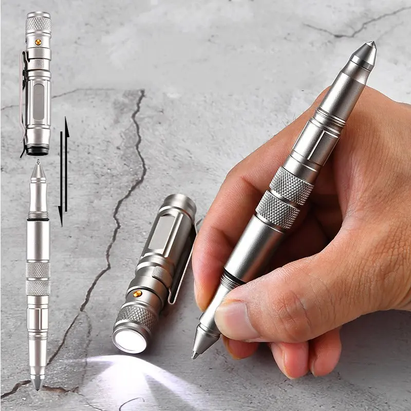 Self-defense Tactical Pen Outdoor Emergency Flashlight Broken Window Tungsten Pen Head Emergency Writing Self-defense Equipment
Self-defense Tactical Pen Outdoor Emergency Flashlight Broken Window Tungsten Pen Head Emergency Writing Self-defense Equipment