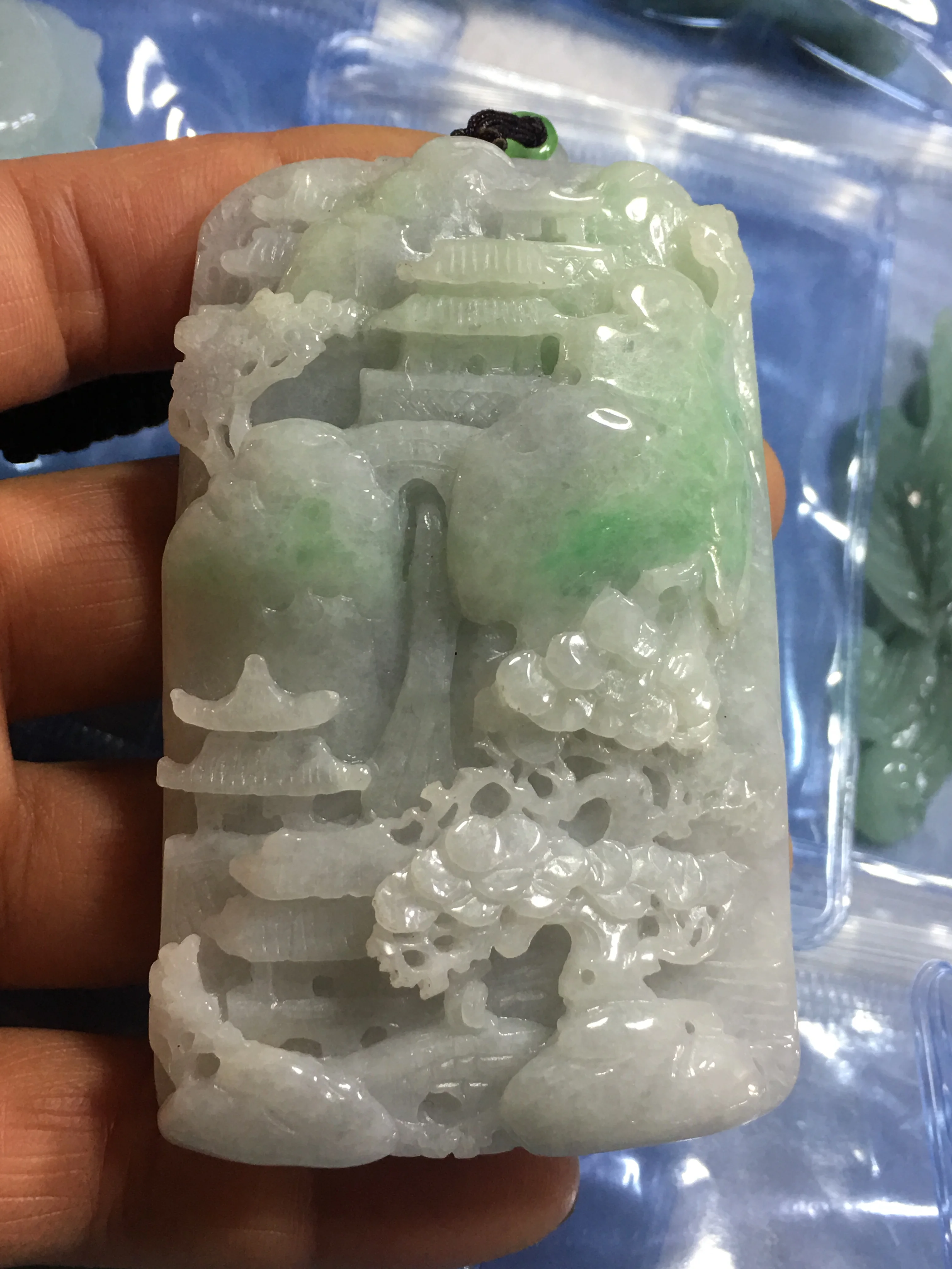 Natural A Myanmar Hand-Carved landscape jade green jade pendant jade necklace women men pendants jewelry jade necklaces
Natural A Myanmar Hand-Carved landscape jade green jade pendant jade necklace women men pendants jewelry jade necklaces