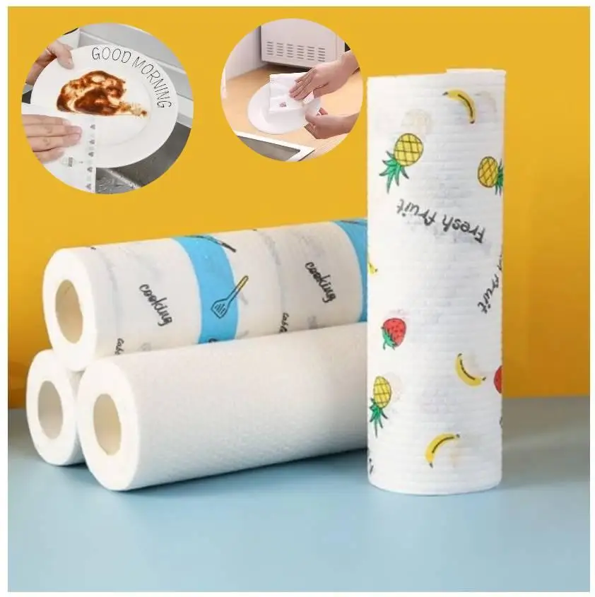 50 sheet/roll Reusable Lazy Rag Bamboo Towels Kitchen Dish Cloth Paper Towel Roll Organic Washable Dish Cloths New
50 sheet/roll Reusable Lazy Rag Bamboo Towels Kitchen Dish Cloth Paper Towel Roll Organic Washable Dish Cloths New