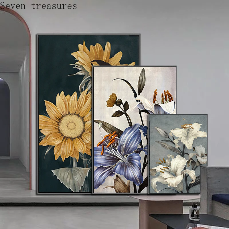 Minimalist Retro Style Flower Sunflower Wall Art Canvas Print Painting Modern Living Room Entrance Decoration PictureNordic
Minimalist Retro Style Flower Sunflower Wall Art Canvas Print Painting Modern Living Room Entrance Decoration PictureNordic