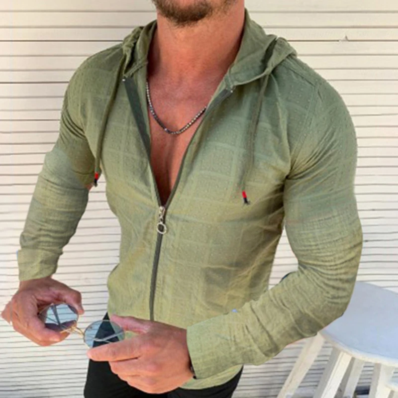 New Fashion T-shirt Thin Solid Color Zipper Men's Self-Cultivation Breathable Casual V-Neck Long-Sleeved T-shirt 2021
New Fashion T-shirt Thin Solid Color Zipper Men's Self-Cultivation Breathable Casual V-Neck Long-Sleeved T-shirt 2021
