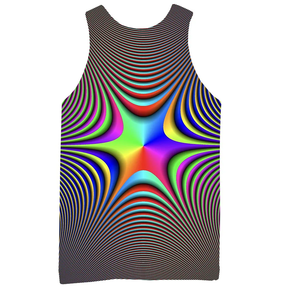 Rainbow Graphic Tank Top For Men 3D Print Sleeveless Abstract Pattern Top Psychedelic Vest
Rainbow Graphic Tank Top For Men 3D Print Sleeveless Abstract Pattern Top Psychedelic Vest