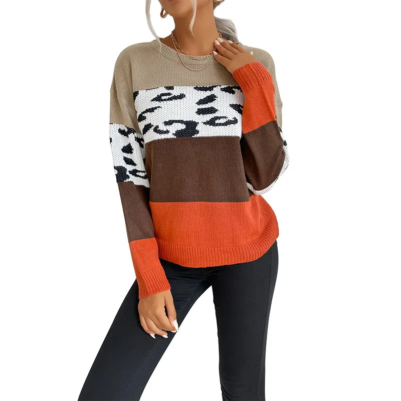Autumn 2021 Leopard Print Women Winter Sweater Clothes Round Neck Knitted Pullover Sweater Fall 2021 Women Clothing New
Autumn 2021 Leopard Print Women Winter Sweater Clothes Round Neck Knitted Pullover Sweater Fall 2021 Women Clothing New