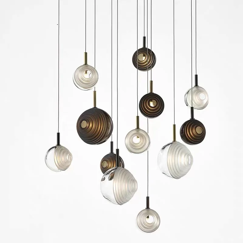 Post Modern Luxury Staircase Glass Chandelier Simple and Creative Restaurant Bar Decorative Lighting Bedroom Bedside Led Lamp G4
Post Modern Luxury Staircase Glass Chandelier Simple and Creative Restaurant Bar Decorative Lighting Bedroom Bedside Led Lamp G4