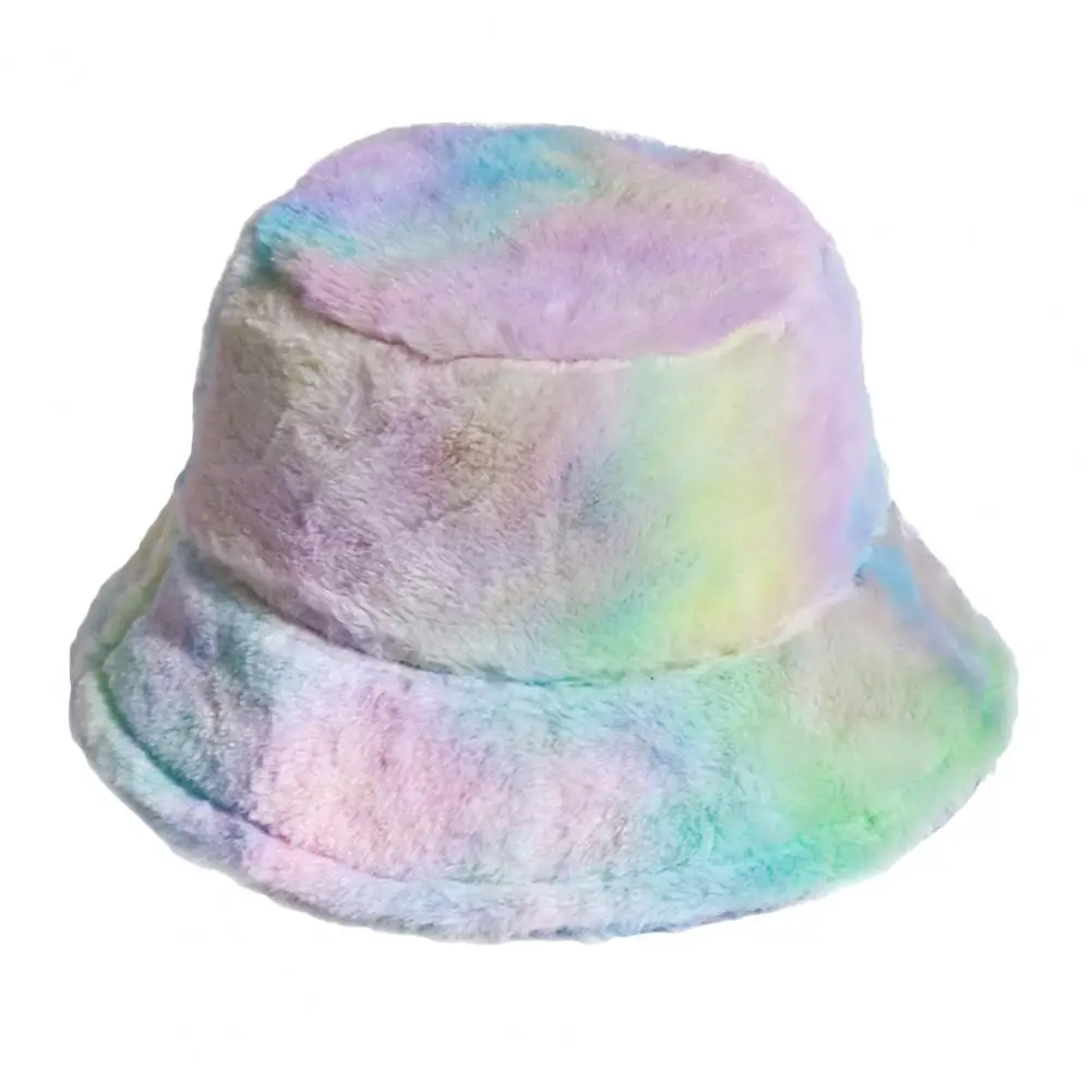 Fashion Women Plush Winter Warm Keeping Rainbow Tie Dye Cap Fisherman Bucket Hat
Fashion Women Plush Winter Warm Keeping Rainbow Tie Dye Cap Fisherman Bucket Hat