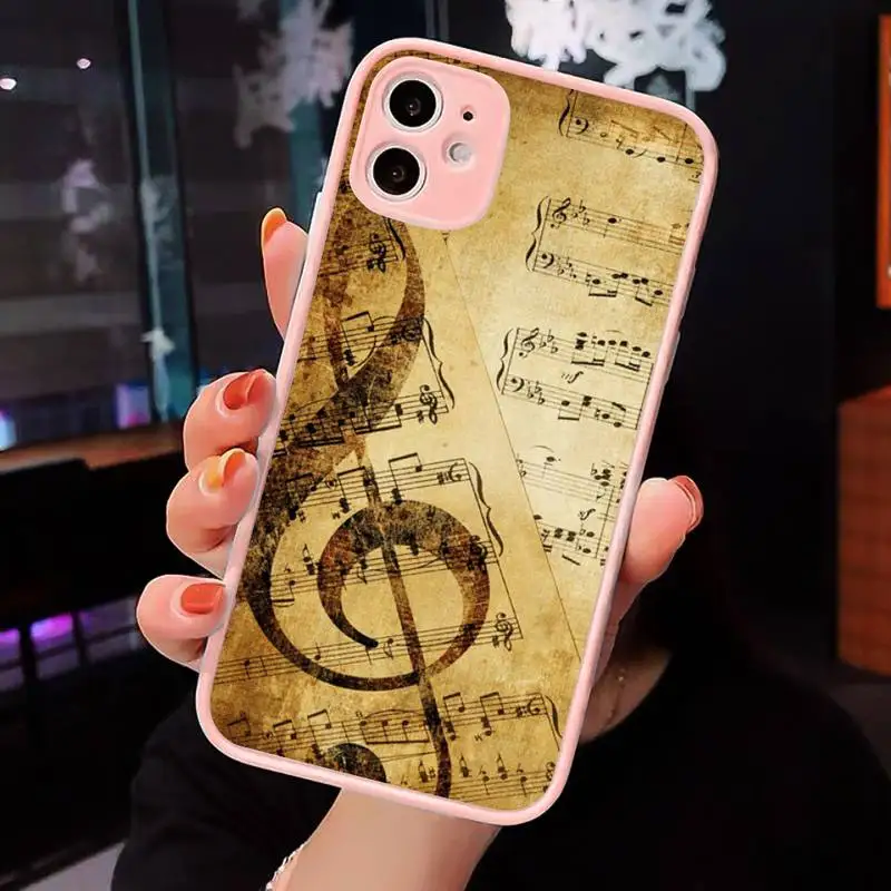 Music notes Phone Case Matte transparent For Pink iPhone 12 Mini 11 Pro XR XS Max 7 8 Plus X Back Cover
Music notes Phone Case Matte transparent For Pink iPhone 12 Mini 11 Pro XR XS Max 7 8 Plus X Back Cover