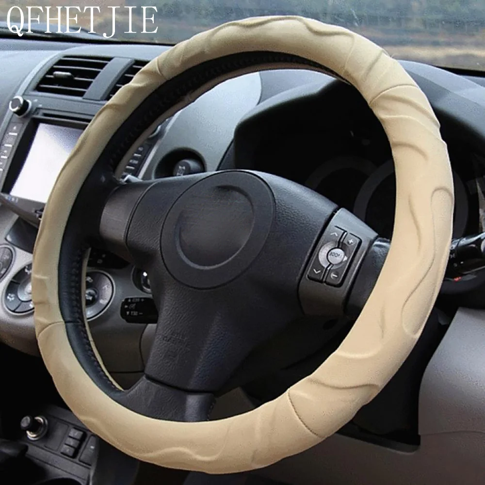 QFHETJIE Car Steering Wheel Cover Three-dimensional Lambskin Car Wear-resistant Non-slip Durable Fashion Essential
QFHETJIE Car Steering Wheel Cover Three-dimensional Lambskin Car Wear-resistant Non-slip Durable Fashion Essential