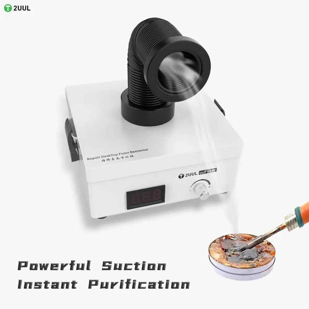2UUL uuFliter DeskTop Fume Extractor Smoking Filtering Exhaust Fan For Phone Motherboard Welding Repair Purifying Device
2UUL uuFliter DeskTop Fume Extractor Smoking Filtering Exhaust Fan For Phone Motherboard Welding Repair Purifying Device