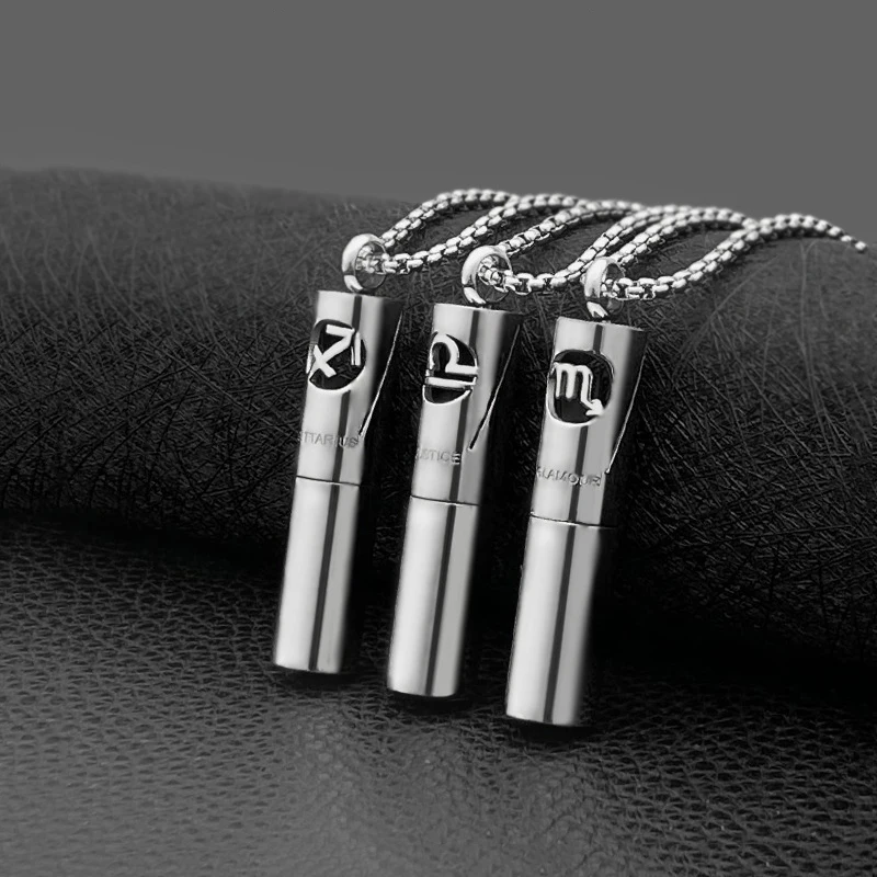 Trendy Twelve Constellation Perfume Essential Oil Aromatherapy Titanium Steel Pendant Trendy Men Necklace Wearing Pendant
Trendy Twelve Constellation Perfume Essential Oil Aromatherapy Titanium Steel Pendant Trendy Men Necklace Wearing Pendant