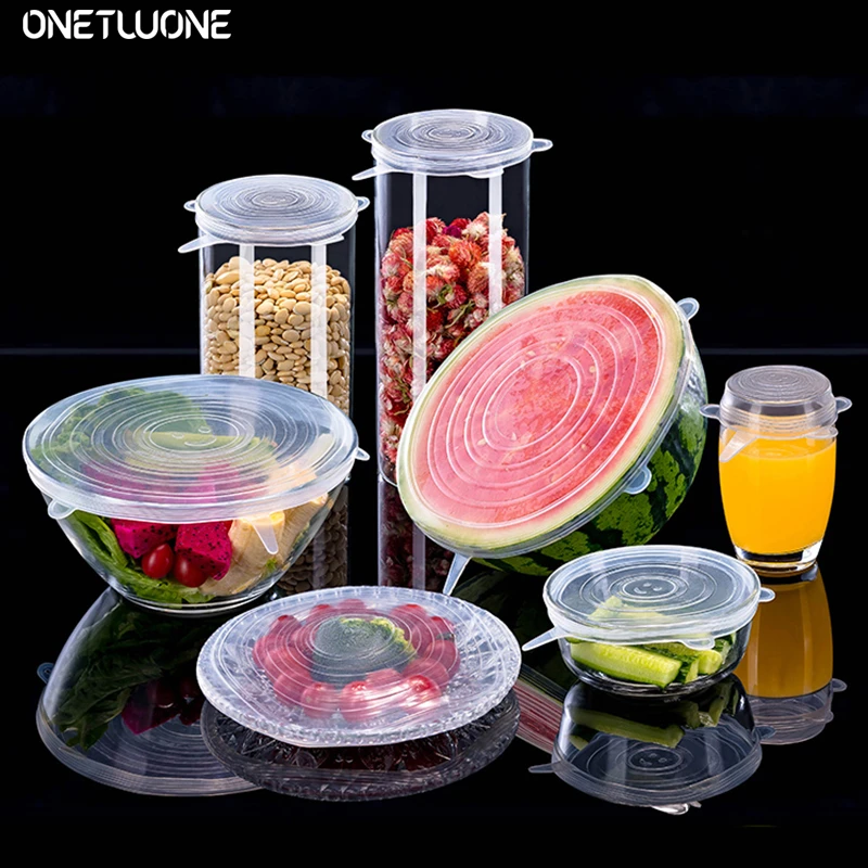 6/12pcs Silicone Stretch Lids Universal Lid Silicone Bowl Pot Lid Silicone Cover Pan Cooking Food Fresh Bowl Cover
6/12pcs Silicone Stretch Lids Universal Lid Silicone Bowl Pot Lid Silicone Cover Pan Cooking Food Fresh Bowl Cover
