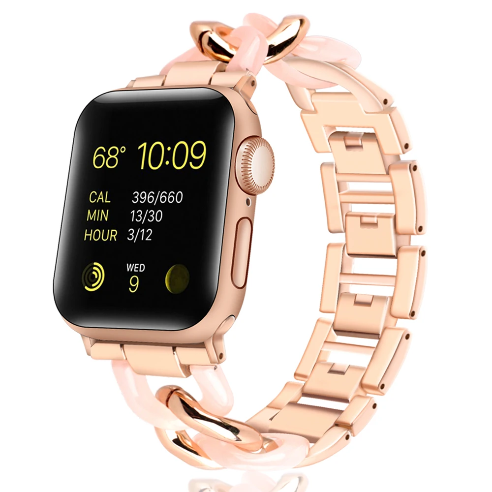 Wristband for apple watch 5 band 44mm 40mm link Bracelet for iwatch 3 bands 42mm 38mm correa resin Stainless Steel pulseira
Wristband for apple watch 5 band 44mm 40mm link Bracelet for iwatch 3 bands 42mm 38mm correa resin Stainless Steel pulseira