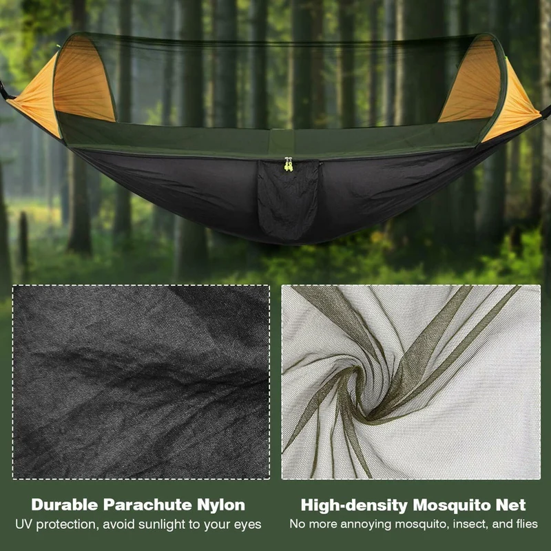 Portable Tent Camping Hammock with Mosquito Net Multi Use Portable Hammock Swing Tent for Hiking Camping
Portable Tent Camping Hammock with Mosquito Net Multi Use Portable Hammock Swing Tent for Hiking Camping