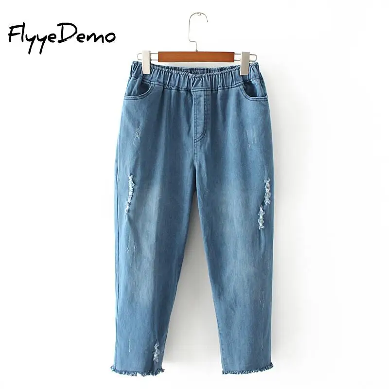 Джинсы-шаровары женские с эластичным поясом, Свободные повседневные хлопковые брюки из денима, винтажные Выбеленные рваные джинсы, большие...
Джинсы-шаровары женские с эластичным поясом, Свободные повседневные хлопковые брюки из денима, винтажные Выбеленные рваные джинсы, большие...