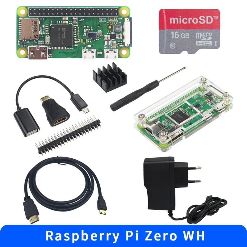Raspberry Pi Zero WH Wi-Fi и Bluetooth 40-контактные предварительно припаянные наушники GPIO + акриловый чехол + теплоотвод + источник питания для Pi Zero W H
Raspberry Pi Zero WH Wi-Fi и Bluetooth 40-контактные предварительно припаянные наушники GPIO + акриловый чехол + теплоотвод + источник питания для Pi Zero W H