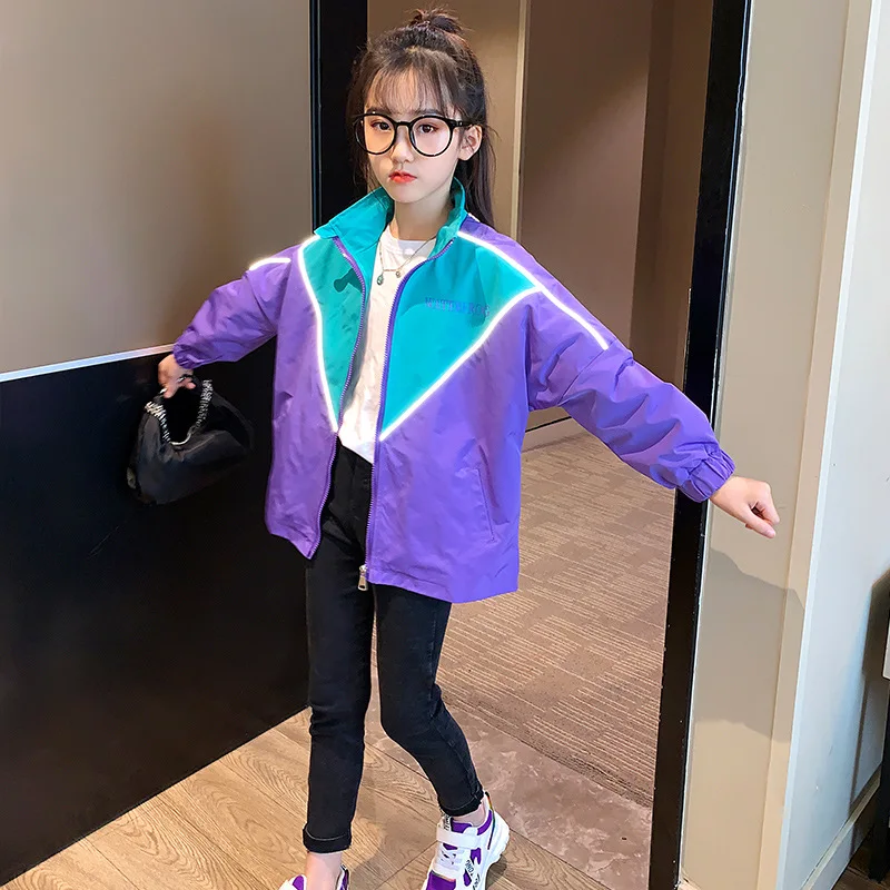 Reflective LooseJacket Spring Autumn Coat Outerwear Top Children Clothes School Kids Costume Teenage Girl Clothing High Quality
Reflective LooseJacket Spring Autumn Coat Outerwear Top Children Clothes School Kids Costume Teenage Girl Clothing High Quality