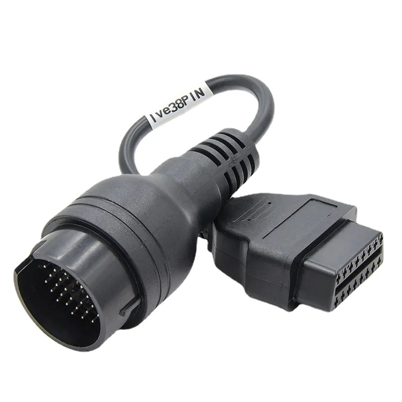 Кабель для грузовика OBD1 к OBD2 для Ивеко 38Pin папа к OBD2 16Pin 
Кабель для грузовика OBD1 к OBD2 для Ивеко 38Pin папа к OBD2 16Pin