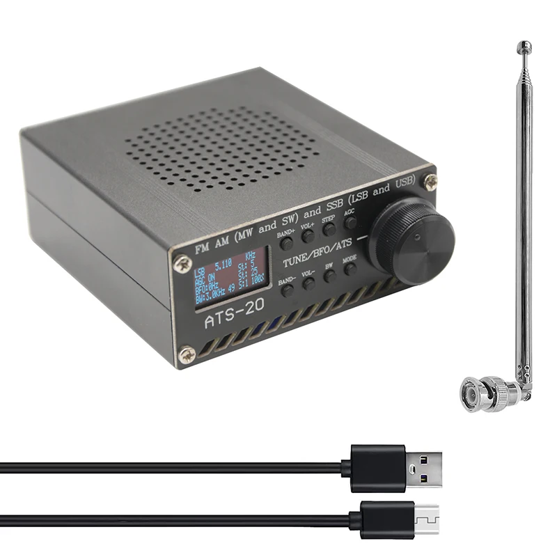 AirBand радиоприемник Si4732 FM AM (MW & SW) SSB (LSB USB) собранный с литиевой батареей + антенной