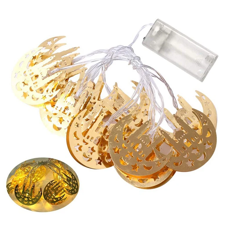 New 10 LED Muslim Ramadan Lantern Strings Beautifully Decorated Ramadan and Eid Mubarak Decoration Lamps LED Lights
New 10 LED Muslim Ramadan Lantern Strings Beautifully Decorated Ramadan and Eid Mubarak Decoration Lamps LED Lights