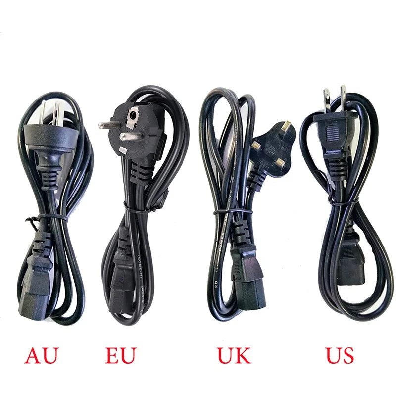 AC85V 265V Мощность кабель EU/US/UK AU адаптер 1 2 м 3 контактный разъем для ПК заряд Питание
