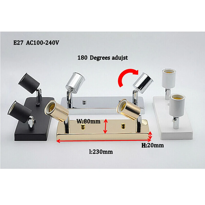 Modern fashion 2 lights art loft ceiling lamp holder wall Kitchen E27 lighting Fixture for living room bar bathroom 
Modern fashion 2 lights art loft ceiling lamp holder wall Kitchen E27 lighting Fixture for living room bar bathroom