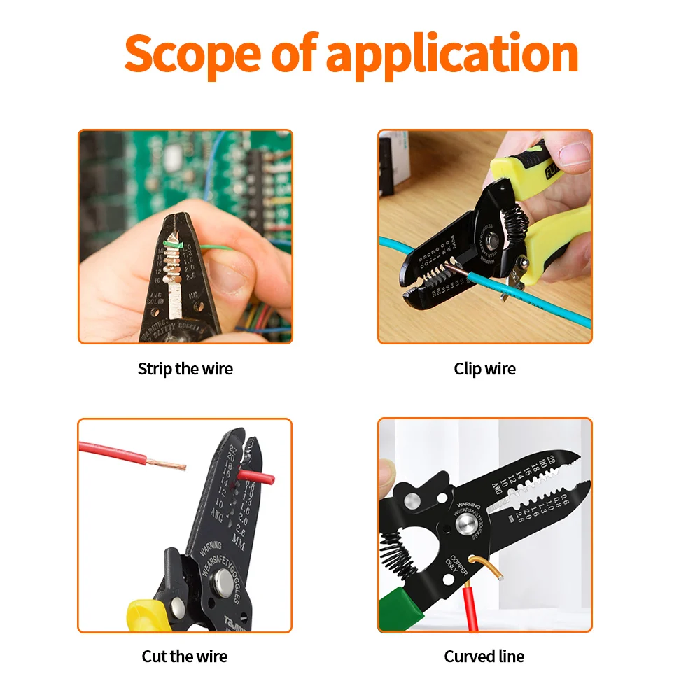 NINDEJIN electric cable wire stripper 6 7 inch wire crimper tool mutifunctional wire cutter for copper wire decrustation pliers
NINDEJIN electric cable wire stripper 6 7 inch wire crimper tool mutifunctional wire cutter for copper wire decrustation pliers