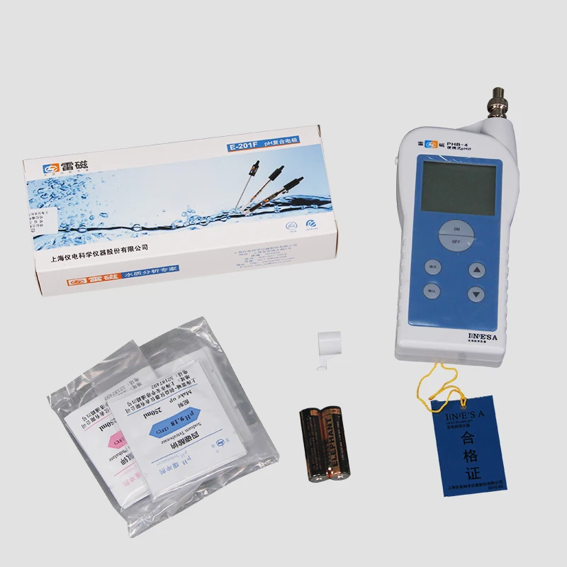 Portable pH meter phb-4 digital display pH tester experimental ph meter water quality test pen
Portable pH meter phb-4 digital display pH tester experimental ph meter water quality test pen