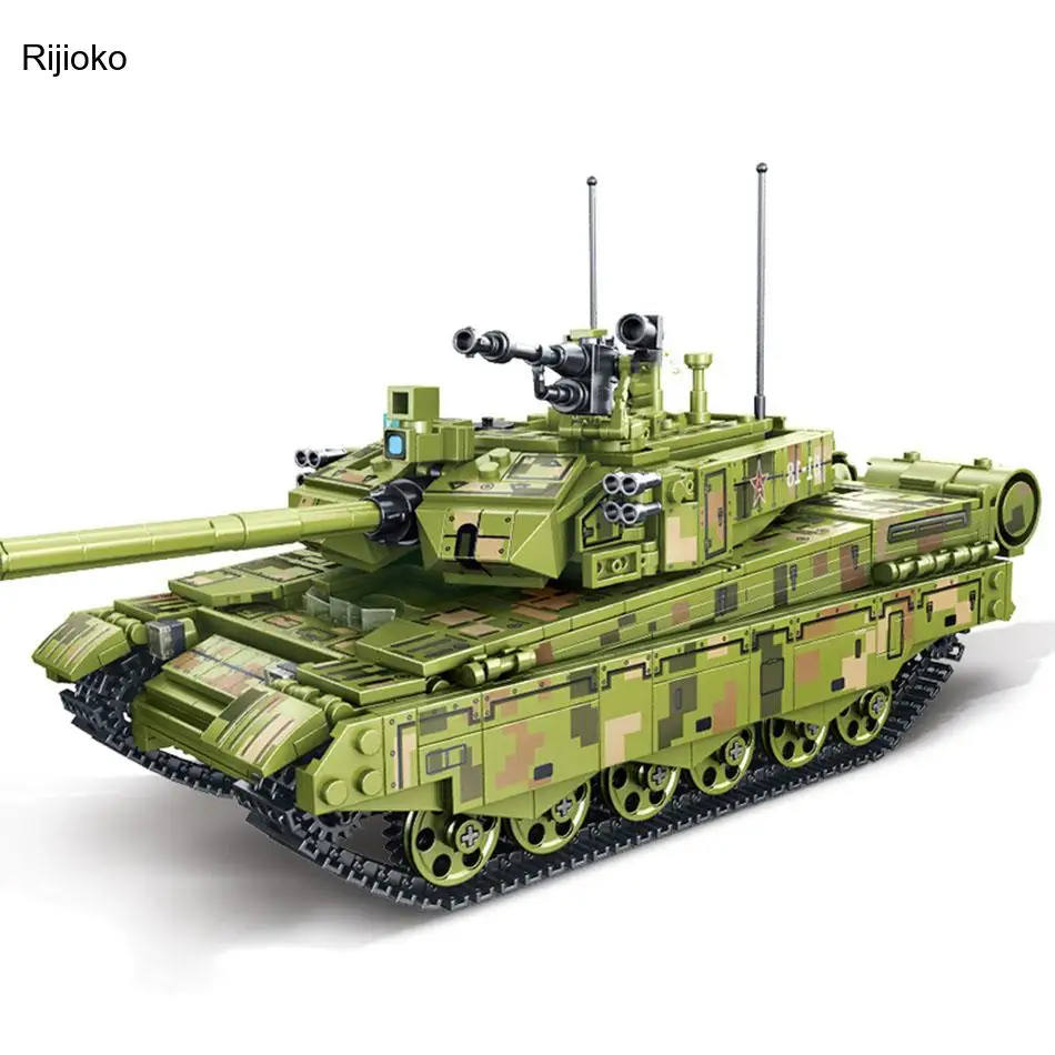 1144Pcs Military Type 99A Main Battle Tank Model Building Blocks WW2 Army Soldiers Weapon Model Educational Toys Children
1144Pcs Military Type 99A Main Battle Tank Model Building Blocks WW2 Army Soldiers Weapon Model Educational Toys Children