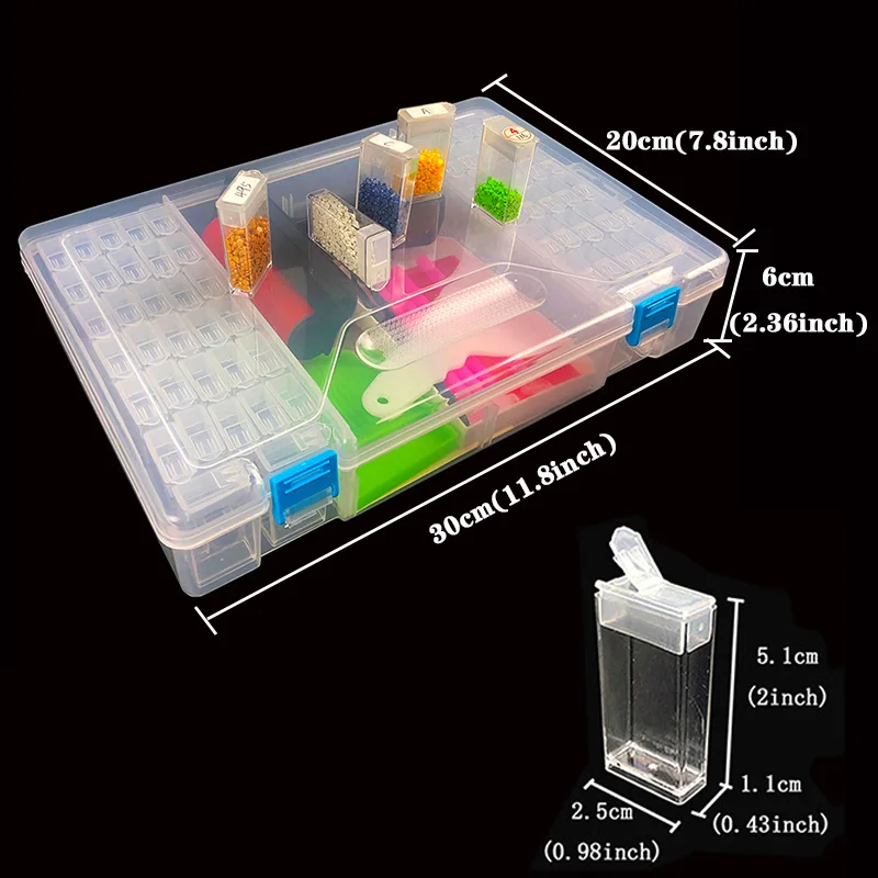 Diamond Painting Tools Accessories Beads Container Rhinestone Diamond Embroidery Stone Storage 64pcs Convenience Box
Diamond Painting Tools Accessories Beads Container Rhinestone Diamond Embroidery Stone Storage 64pcs Convenience Box