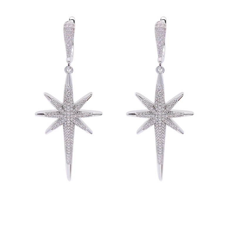 2020 New Bridal Jewelry Cubic Zirconia CZ Crystal Snowflake Women's Banquet Long Earrings S025
2020 New Bridal Jewelry Cubic Zirconia CZ Crystal Snowflake Women's Banquet Long Earrings S025