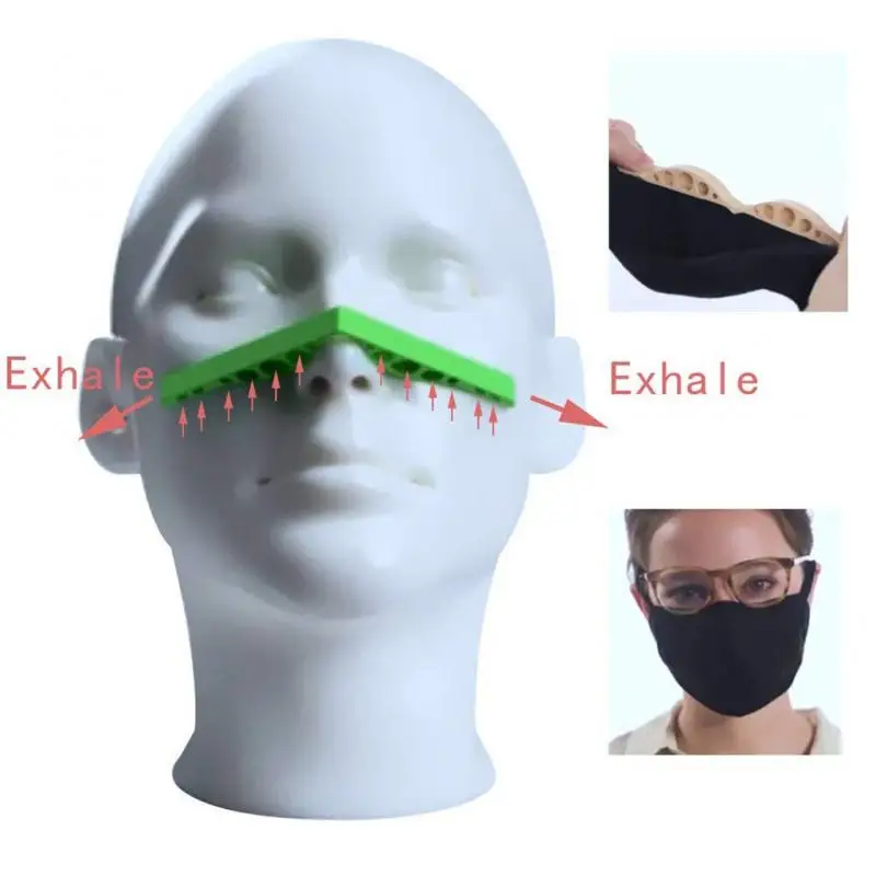 

1pcs Reusable Soft Silicone Face Mouth-Mask Strip Anti-Fog Nose Bridge Pads Cushion Holder Bracket To Prevent Eyeglasses Fogging