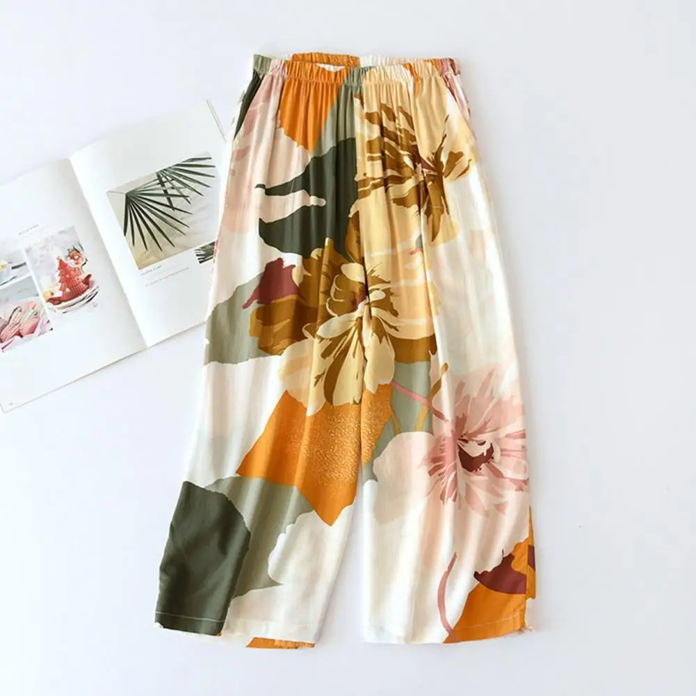 Skin-friendly Trendy Elastic Waist Wide Leg Pants Comfy Cropped Trousers Wide Leg for Work
Skin-friendly Trendy Elastic Waist Wide Leg Pants Comfy Cropped Trousers Wide Leg for Work