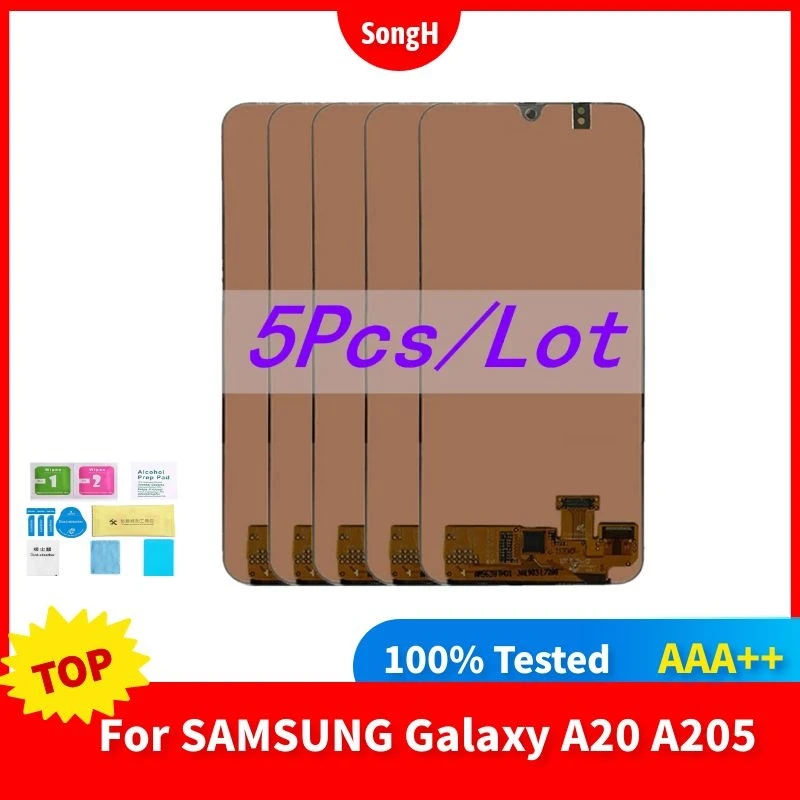 5 pcs AAA+ For Samsung A20 LCD Screen Display with Touch Digitizer Assembly Replacement Repair Parts A205 A205F SM-A205F A205FN
5 pcs AAA+ For Samsung A20 LCD Screen Display with Touch Digitizer Assembly Replacement Repair Parts A205 A205F SM-A205F A205FN