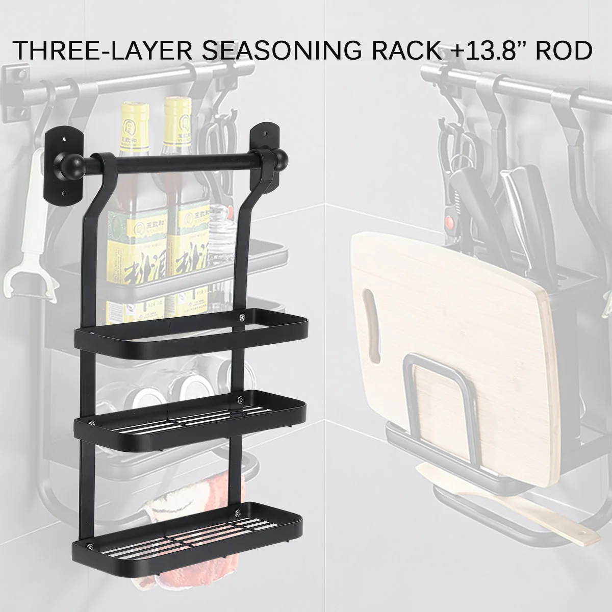 Adsorption Metal Kitchen Shelf Multi-function Storage Holder for Pot cover/Knife Plate/Dish/Chopsticks/Jars Seasoning Rack
Adsorption Metal Kitchen Shelf Multi-function Storage Holder for Pot cover/Knife Plate/Dish/Chopsticks/Jars Seasoning Rack