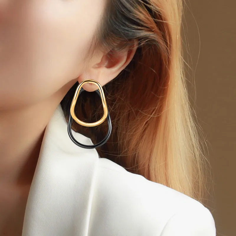New Korean Statement Earrings For Women 2020 Fashion Trendy unusual Earring Black Gold Geometric Drop Earings Female Jewelry
New Korean Statement Earrings For Women 2020 Fashion Trendy unusual Earring Black Gold Geometric Drop Earings Female Jewelry