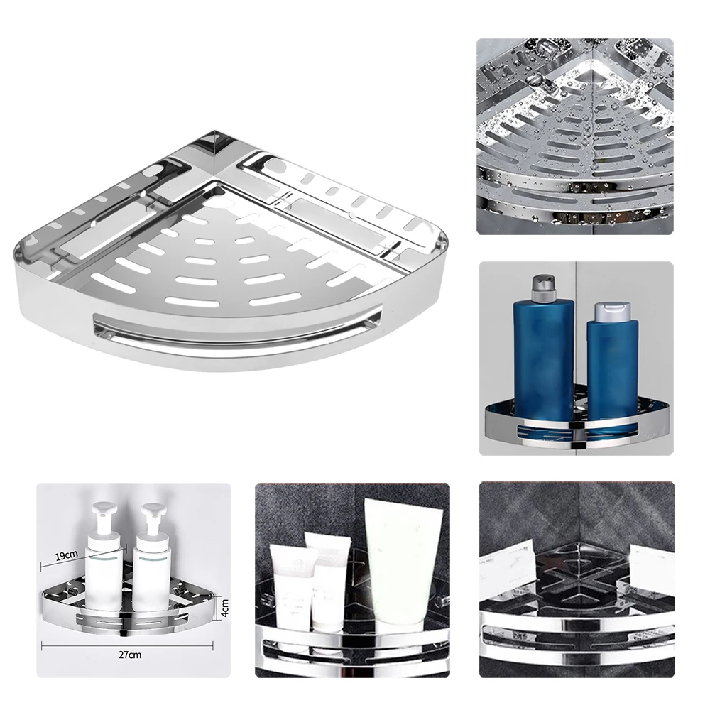 Stainless Steel Durable Triangular Shower Caddy Bathroom Corner Shelf For Bath Toilet Storage Holder
Stainless Steel Durable Triangular Shower Caddy Bathroom Corner Shelf For Bath Toilet Storage Holder
