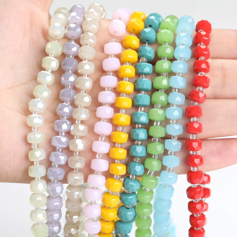 30 Pcs /lot 8mm Crystal Glass Faceted Beads Wheel Beads Spacer Beads for Jewelry Making Handmade Jewelry Diy Beads
30 Pcs /lot 8mm Crystal Glass Faceted Beads Wheel Beads Spacer Beads for Jewelry Making Handmade Jewelry Diy Beads