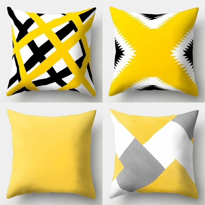 Creative Style Geometric Yellow Pillowcase Decor Cushion Sofa DIY Printed Pillow Chair Car Cushion Christmas Home Decoration 
Creative Style Geometric Yellow Pillowcase Decor Cushion Sofa DIY Printed Pillow Chair Car Cushion Christmas Home Decoration