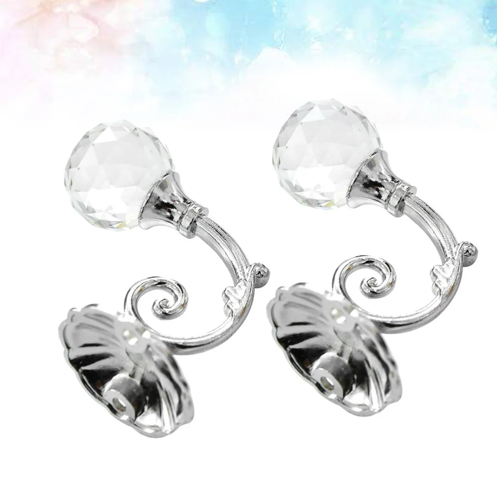 2pcs Vintage High-Grade Zinc Alloy Artificial Crystal Wall Tieback Curtain Hook Towel Hanger for Cloth-hat Hook(Silver Grey)
2pcs Vintage High-Grade Zinc Alloy Artificial Crystal Wall Tieback Curtain Hook Towel Hanger for Cloth-hat Hook(Silver Grey)