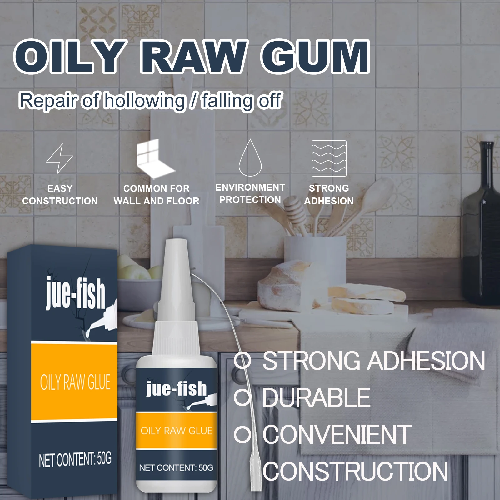 

Multi-Purpose Glue Oily Raw Adhesive Gum Strong Liquid Glue with Small Tip for DIY Craft Wood Glass Metal 50g Adhesive Glue