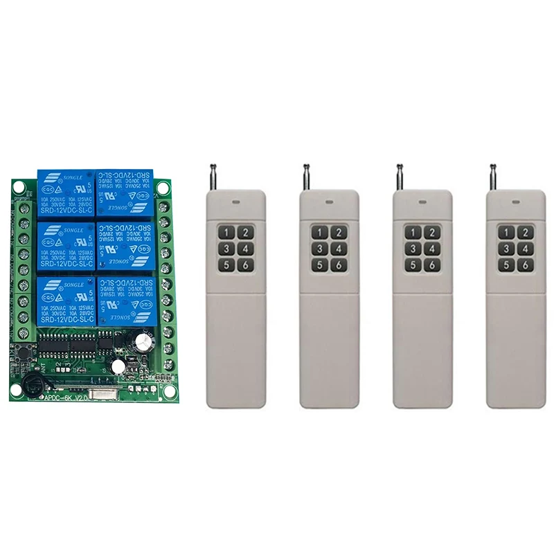 3000 м переменного тока 2V 24V 6CH 6 CH Беспроводной светодиодный светильник с дистанционным управлением реле Выход радио RF Передатчик и 315/433 МГц получать
3000 м переменного тока 2V 24V 6CH 6 CH Беспроводной светодиодный светильник с дистанционным управлением реле Выход радио RF Передатчик и 315/433 МГц получать