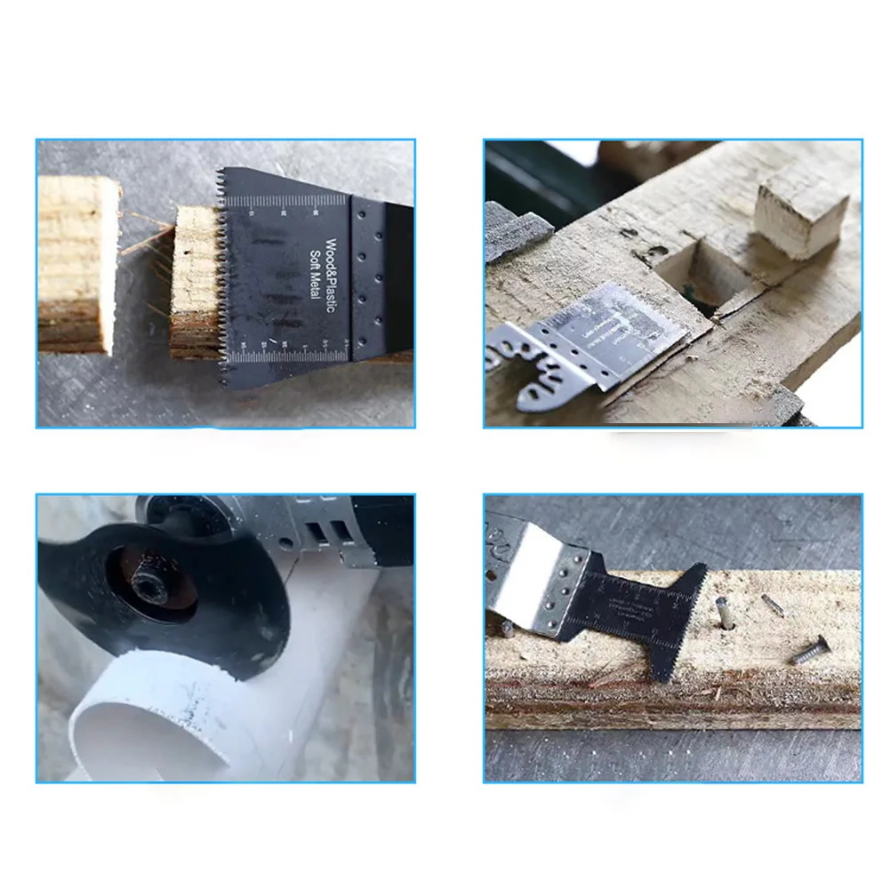 12PCS Mix Multi Function Saw Blades Oscillating Multi Tool Multi-function Saw For Fein Bosch Wood, Plastic Metals Copper Iron
12PCS Mix Multi Function Saw Blades Oscillating Multi Tool Multi-function Saw For Fein Bosch Wood, Plastic Metals Copper Iron