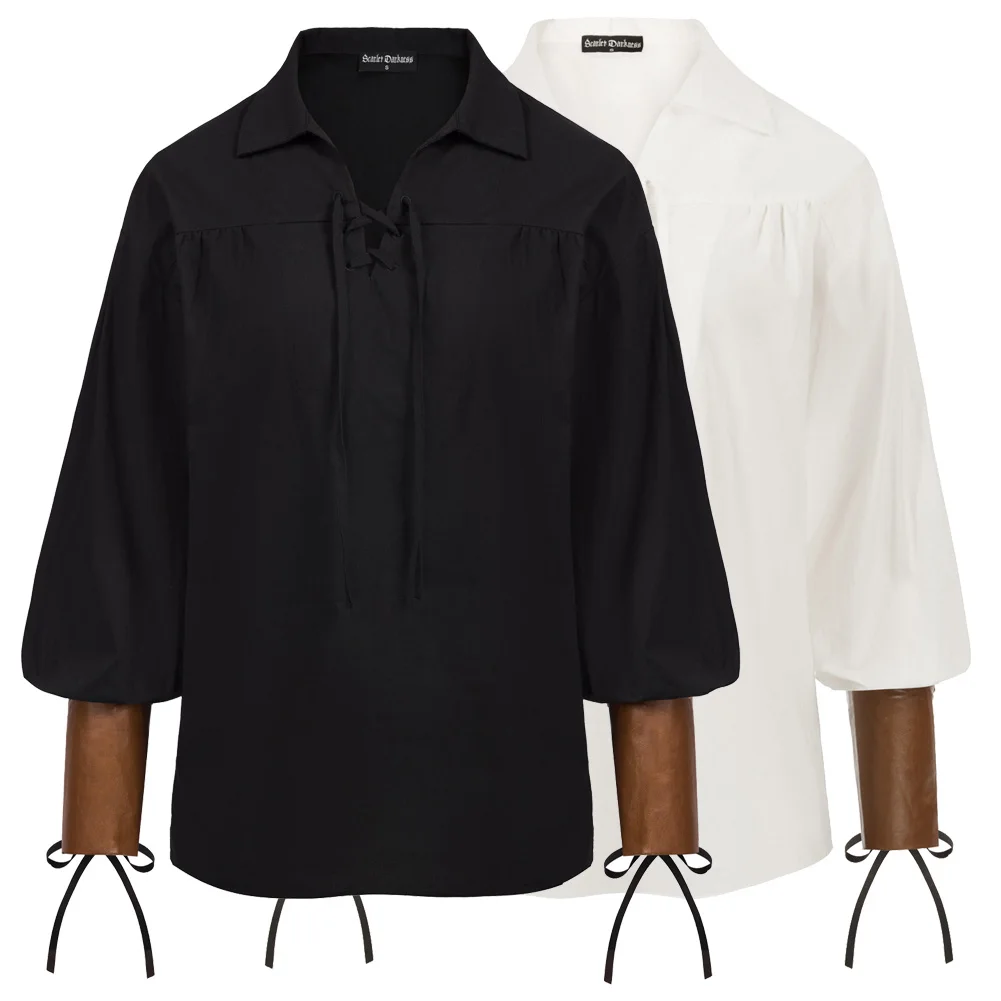 Women Shirts Autumn Spring Renaissance Blouse Long Sleeve Lapel V-Neck Pullover Shirt Tops Cosplay Party Club Punk Gothic Shirts
Women Shirts Autumn Spring Renaissance Blouse Long Sleeve Lapel V-Neck Pullover Shirt Tops Cosplay Party Club Punk Gothic Shirts