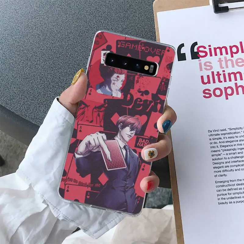 Hunter Hunterart Hisoka Phone Case For Samsung Galaxy S10 S10e S8 S9 Plus S7 Edge Note10 9 8 Soft Transparent TPU Cove
Hunter Hunterart Hisoka Phone Case For Samsung Galaxy S10 S10e S8 S9 Plus S7 Edge Note10 9 8 Soft Transparent TPU Cove